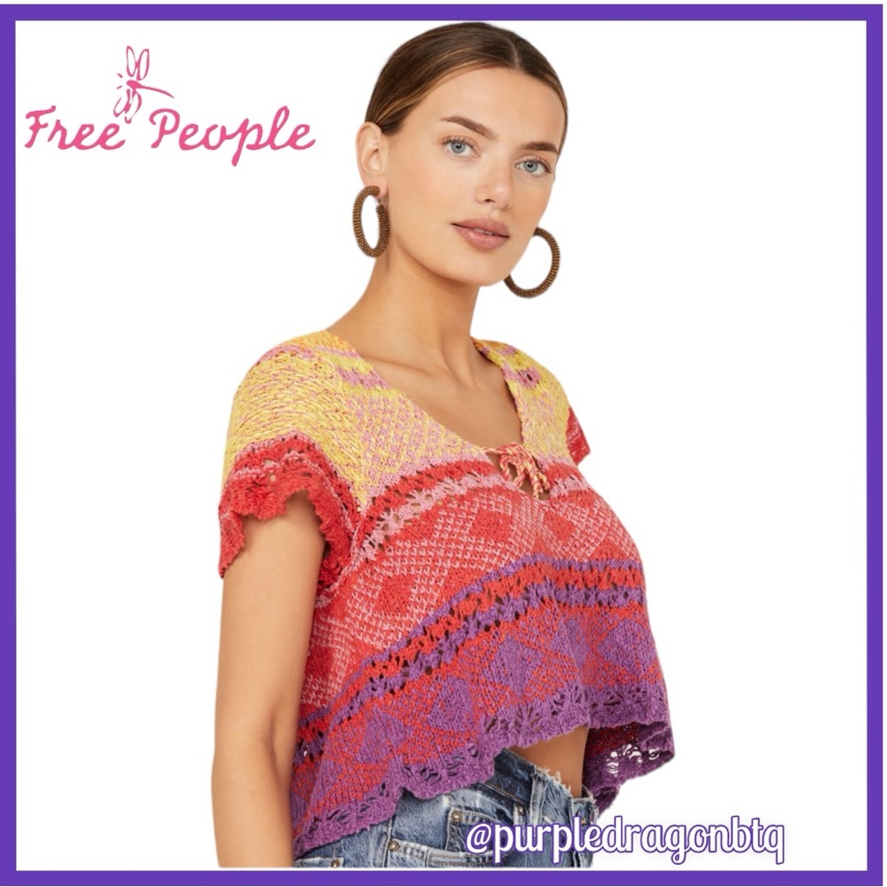 FREE PEOPLE LILY SWEATER TEE NWT‼️FINAL PRICE‼️‼️